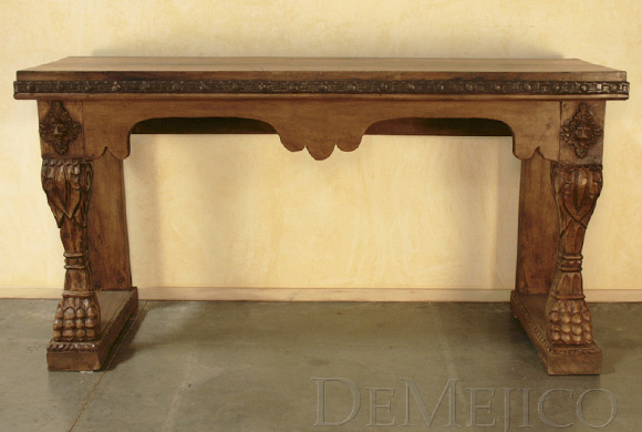 Old world outlet console table