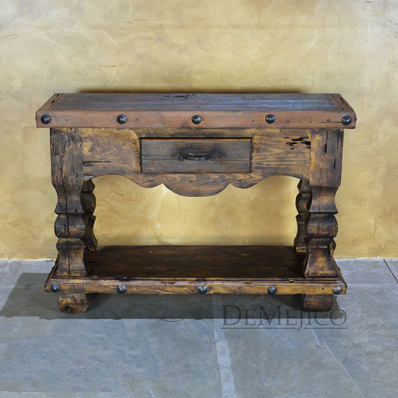 Old Door Rustic Console Table Demejico