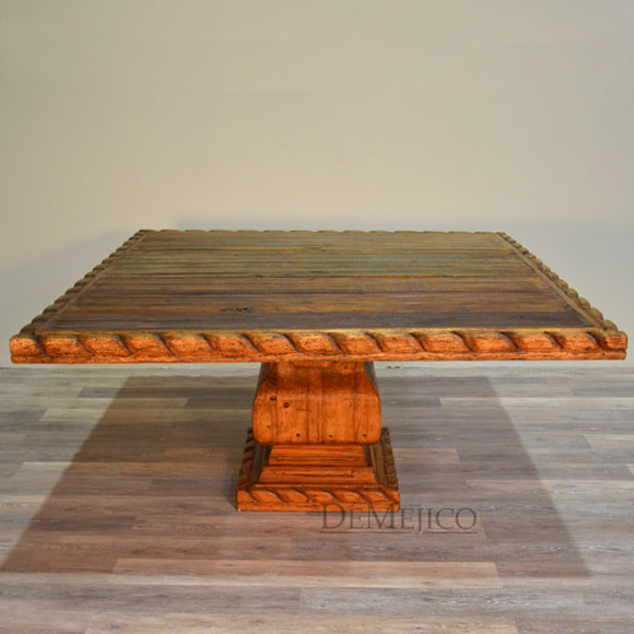 Square Gitana Table Old Door Table Top Demejico